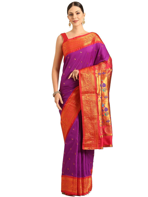 Vasthrlay Chandrakor Magenta Saree