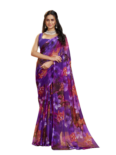Vasthrlay Chiffon Floral Saree