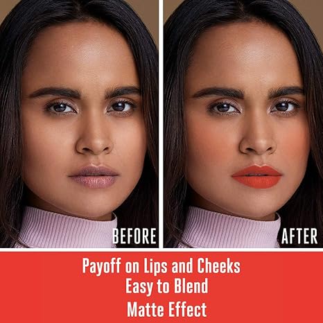 Lakme 9 to 5 Weightless Mousse Lip & Cheek Color | Tangerine Fluff