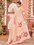 Vasthrlay Womens Printed Unstitched Light Green Saree