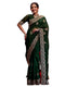 Vasthrlay Scalloped Embroidery Wine Saree