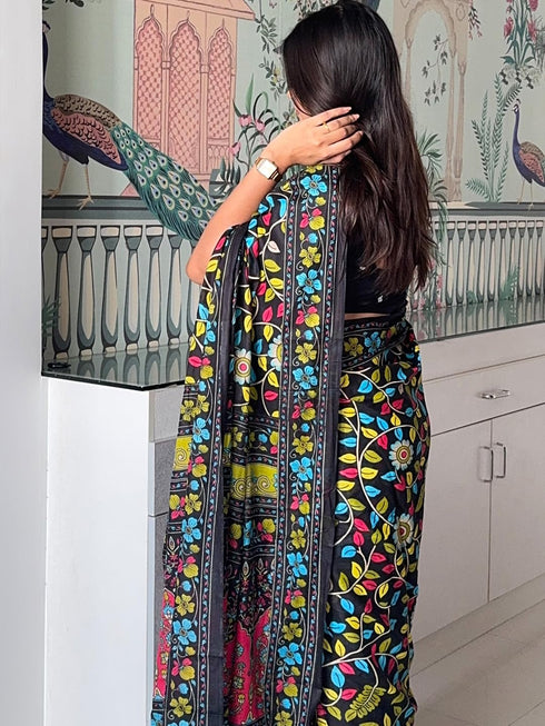 Vasthrlay Cotton Printed Unstitched Ethnic Wear
