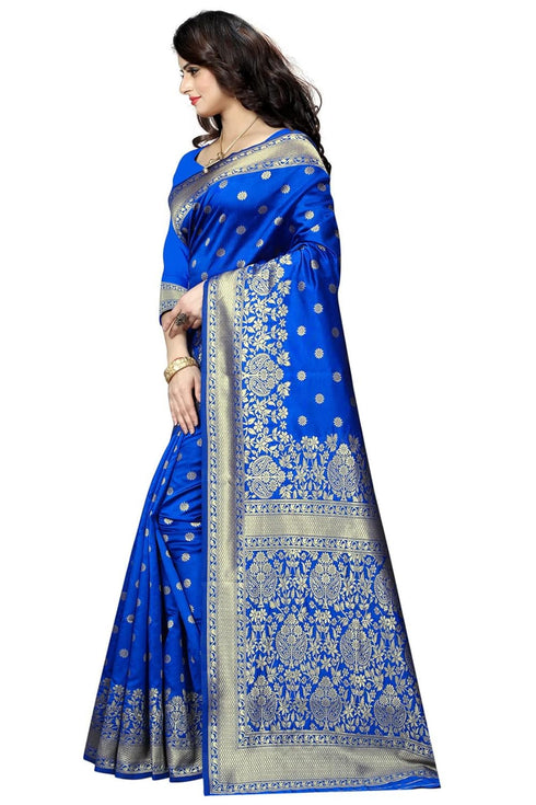 VasthrlayWoven Kanjivaram Blend Saree