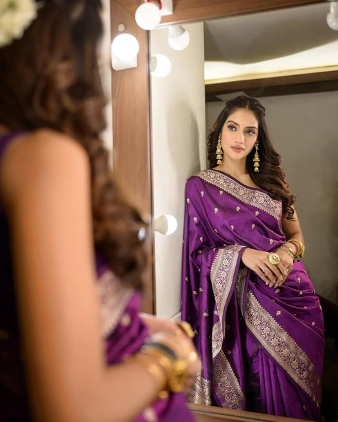 Vsathrlay Banarasi Kanchipuram Saree