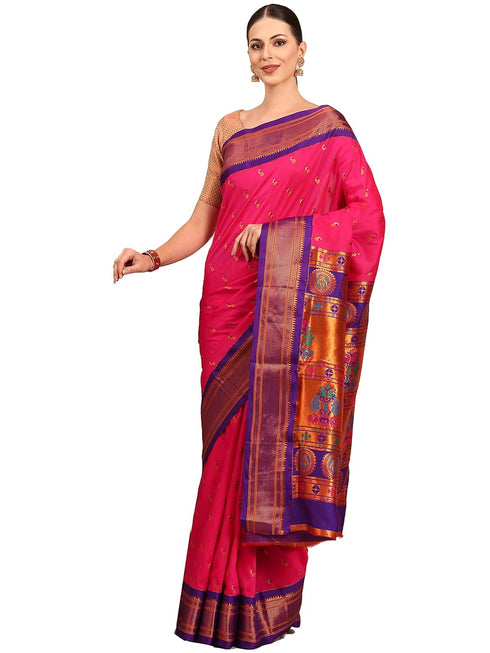 Vasthrlay Paithani Purple Saree