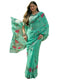Vasthrlay Womens Printed Unstitched White Saree