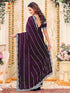 Vasthrlay Georgette Embriodery Dusty Saree