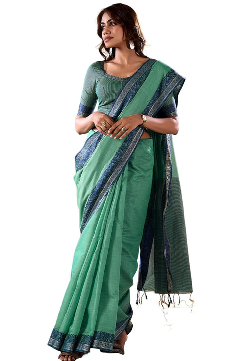 Vasthrlay Unstitched Traditional Festive Comfortable Saree