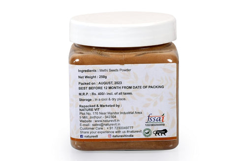 NatureVit Fenugreek Seeds Powder Pure Methi Powder for Cooking