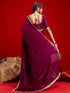 Vasthrlay Blouse Rust Saree
