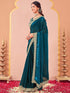 Vasthrlay Sequins Embroidery Unstitched Purple Saree