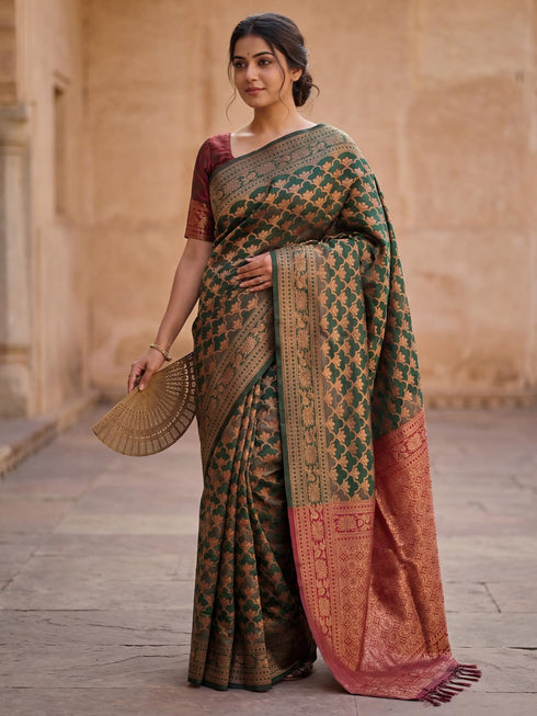 Vasthrlay Kanjivaram Woven Blouse Ethnic Wear