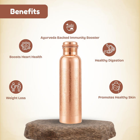 Pure Copper Water Bottle-1 Litre