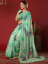 Vasthrlay Georgette Printed Unstitched Maroon Saree