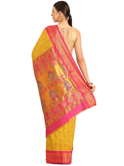 Vasthrlay Paithani Haldi Saree