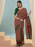 Vasthrlay Printed Tassels Cream Saree
