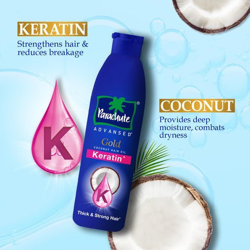 Parachute Advansed Gold Keratin Coconut Hair Oil