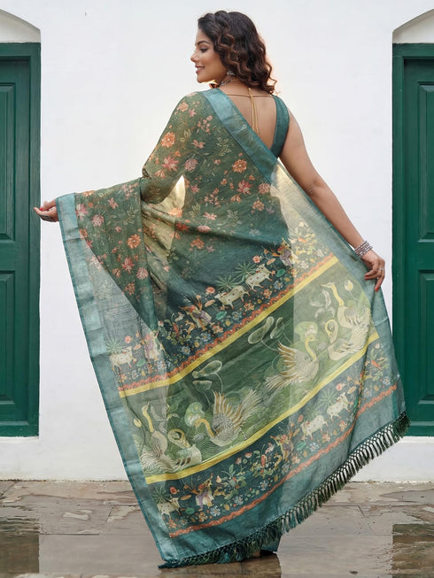 Vasthrlay Madhubani Unstitched Sai Ethnic Wear