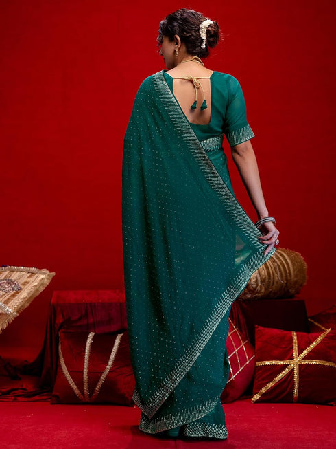 Vasthrlay Georgette Rani Saree