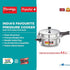 Prestige Popular Plus Virgin Aluminium Precision Weight Valve Junior Deep Pan Pressure Cooker Silver 4 L
