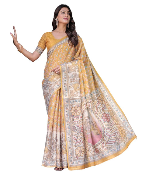 Vasthrlay Handloom Printed Saree