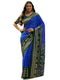 Vasthrlay Georgette Printed Unstitched Rani Pink Saree
