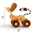 Wooden Dog Pull-Along Toy for Toddlers