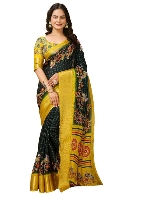 Vasthrlay Kalamkari Printed Unstitched Cm Ethnic Wear