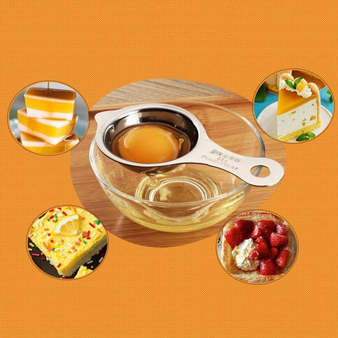 RADHEHUL Stainless Steel Egg Yolk Separator | Egg White Divider | 304 Steel