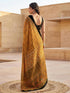 Vasthrlay Printed Lemon Yellow1 Yellow Saree