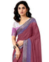 Vasthrlay Womens Printed Unstitched Dark Green Saree