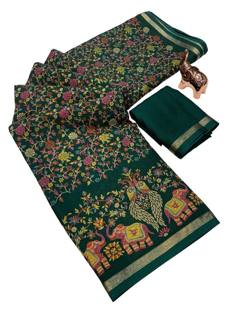 Vasthrlay Kalamkari Digital Piece Navy