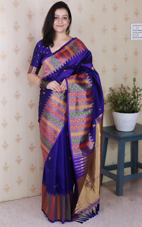 Vasthrlay Kanjivaram Handloom Kashmiri Ethnic Wear