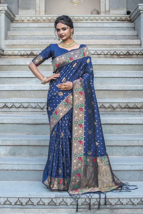 Vasthrlay Wine Jacquard Saree
