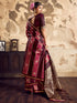 Vasthrlay Vasthrlaywomensbluesatinethnicmotifprinttasselsandlatkanssareewithunstitchedblousepiece Sareeforwoman Designersareeforwomen Rj Ethnic Wear