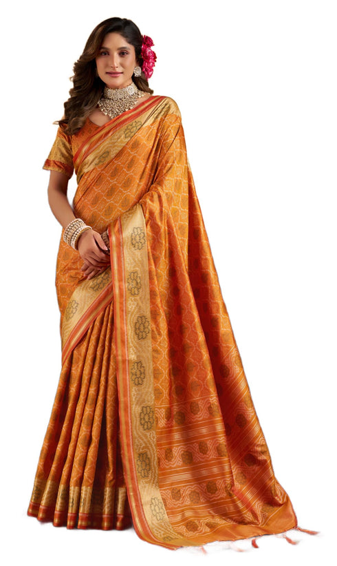 Vasthrlay Kanjivaram Unstitched Saree