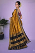 Vasthrlay Traditional Matching Unstitched Orangeblack