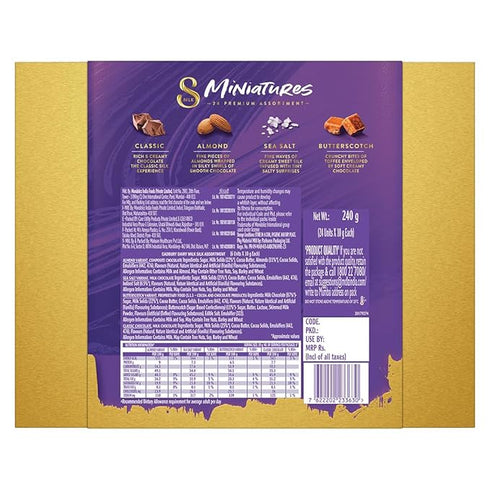 Cadbury Dairy Milk Silk Miniatures Chocolate Gift Pack 90g