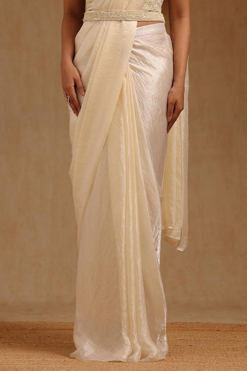 Vasthrlay Mustard Organza Solid