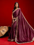 Vasthrlay Georgette Embroidery Pink Saree