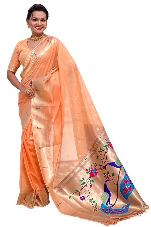 Vasthrlay Organza Kanjivaram Handloom Ethnic Wear