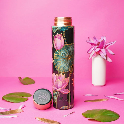 Padma Print Pure Copper Bottle 750ML
