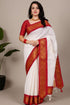 Vasthrlay Kanjivaram Saree Blouse Off White
