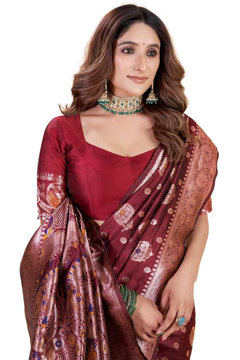 Vsathrlay Kanjivaram Banarasi Festival Wedding Ethnic Wear