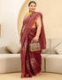 Vasthrlay Chanderi Printed Unstitched Blue Saree