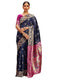 Vasthrlay Weaving Paithani Black Saree