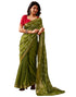Vasthrlay Weaving Printed Unstitched Maroon Saree