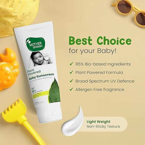 Mother Sparsh Plant Powered Baby Skin Sunscreen Lotion