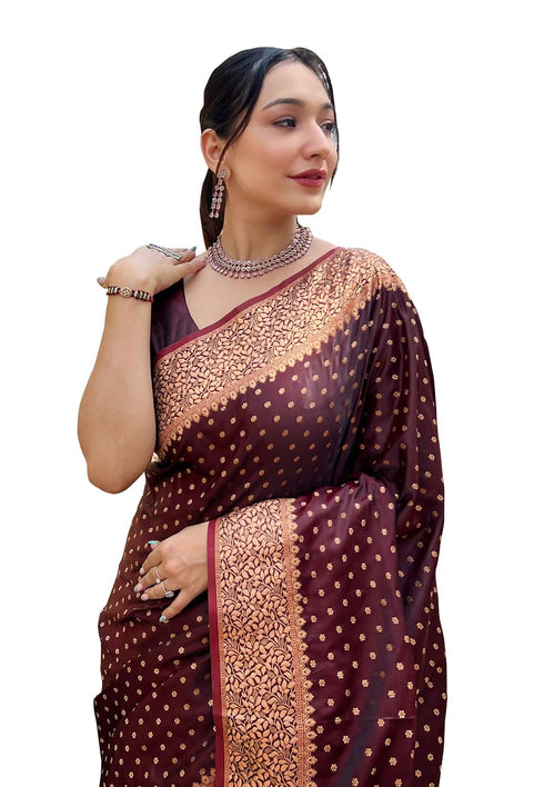 Vasthrlay Indigo Banarasi Kanchipuram Ethnic Wear