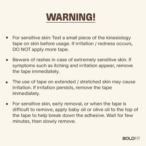 Boldfit Kinesiology Tape For Physiotherapy Kinesio Tape For Sports Injury Pain Relief Muscle Tape
